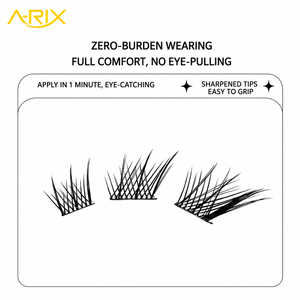 A-RIX Pestañas DIY Estilo Foxy, Hechas a Mano, Curva C/D, Bandejas de Plástico para Pestañas, Pestañas Segmentadas Efecto Ojo de Zorro, Pestañas Wispy - Product Image 2