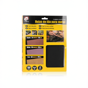 Carta vetrata per metallo Erpsl 230x280mm 100 grana 4 pezzi per levigatura del metallo - Product Image 2