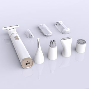 5-en-1 Kit de toilettage électrique Rechargeable <span class=keywords><strong>pour</strong></span> femmes <span class=keywords><strong>rasoir</strong></span> d'épilation <span class=keywords><strong>pour</strong></span> dame corps Bikini <span class=keywords><strong>rasoir</strong></span> visage <span class=keywords><strong>nez</strong></span> sourcil ménage - Product Image 1
