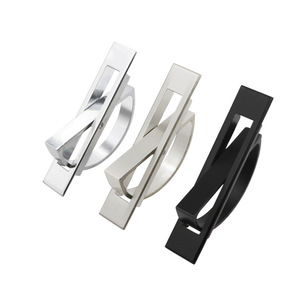 Poignée de meuble en alliage de zinc encastrée, tirette de tiroir, design minimaliste, quincaillerie durable - Product Image 2