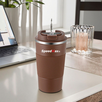 Meilleure vente réutilisable Vaso Taza Double paroi en acier inoxydable isolé sous vide Thermo Tumbler tasse à café avec affichage de température 500ML