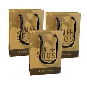 Custom logo Biodegradable Kraft Paper Material for Food Shopping Bag Includes Handle Suitable for Restaurants Shopping Malls - Product Image 2