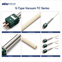 Thermocouple à vide en métal précieux de type S BSYB 0-1800 °C avec tube de protection en corindon S/R/B