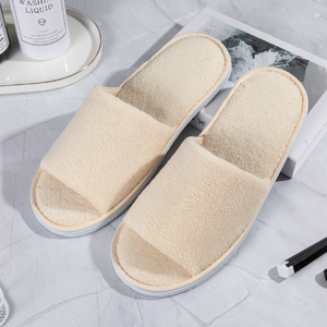 Fabricante profesional, calidad confiable, suavidad moderada, ajuste acogedor, sentido grueso, pies cálidos, zapatillas desechables de hotel - Product Image 2