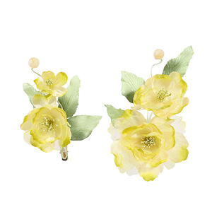 Nuevo diseño original, hecho a mano, estilo verde y fresco, accesorio para el cabello/clip para el cabello envuelto en satén, tocado Hanfu - Product Image 5
