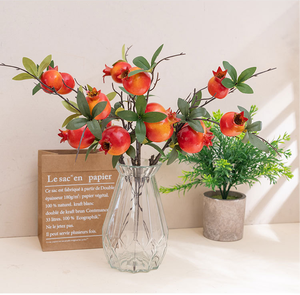 Fruit artificiel de grenade en mousse, réaliste et de haute qualité, avec tige unique, pour la décoration de la maison, du salon, du restaurant et du bureau - Product Image 2
