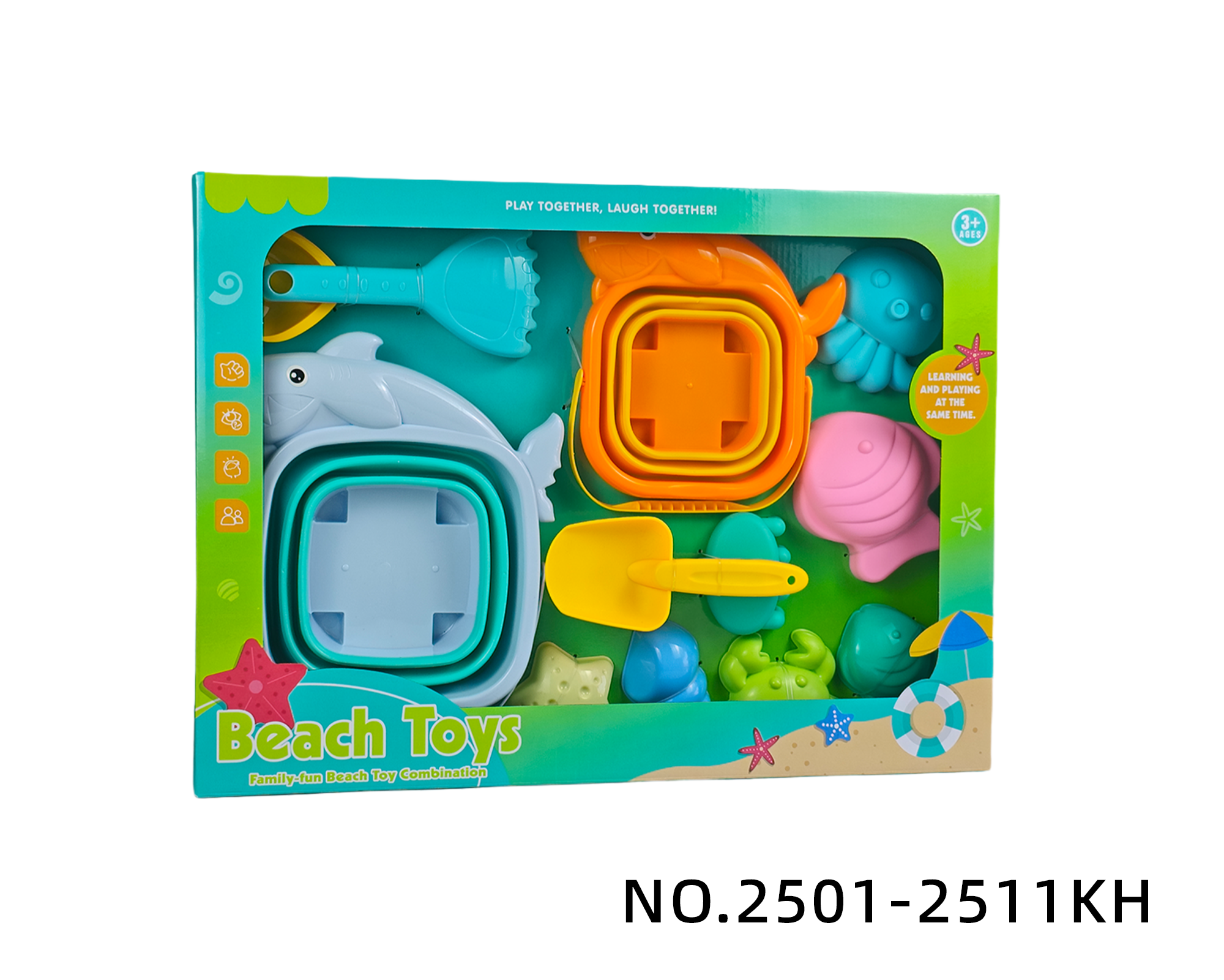 BS Funny Kids Summer Outdoor Kids Play Sand Shovel Foldable Bucket Toy Water Fun Toys