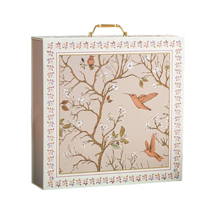 Boîte à jonc double porte personnalisée abonnement boîte à bagues rouge de fiançailles de luxe de mariage personnalisé - Product Image 3