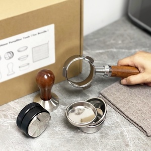 Barista Tools for Delonghi Brevill 51mm 54mm <strong>Coffee</strong> Distributor Bottomless Portafilter Espresso <strong>Tamper</strong> <strong>Set</strong> - Product Image 3