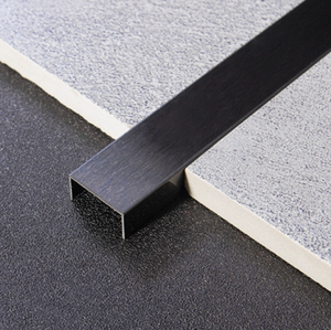 <span class=keywords><strong>Moulure</strong></span> en <span class=keywords><strong>U</strong></span> en acier inoxydable poli pour garniture de bord de porte d'armoire murale dans les villas et les hôtels - Product Image 4