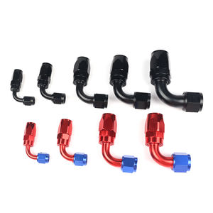 AN4 AN6 AN8 AN10 AN12AN16ストレート45度90度180度アルミニウムスイベルホースエンドANゴムホース用継手 - Product Image 4