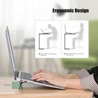 Mini support d'ordinateur portable Portable support pour ordinateur portable Invisible support de refroidissement réglable support de Table de tablette Support pour Macbook Xiaomi Air