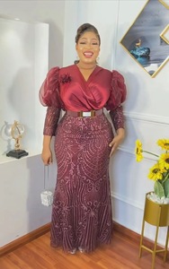 Premium Sequin Fishtail <span class=keywords><strong>Jupe</strong></span> Robe Femmes À Manches Courtes Soirée Trailing <span class=keywords><strong>Jupe</strong></span> Mode Longue Robe - Product Image 4