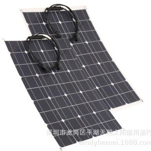 Panneau solaire flexible 156,75 mm x 156,75 mm monocristallin laminé ETFE pour utilisation en camping-car, bateau, bateau de pêche - Product Image 4