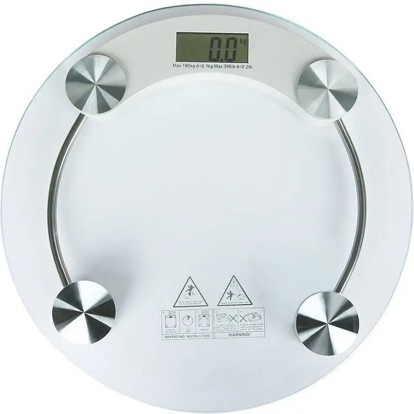 2021 Wholesale clear glass accurately weighing digital body scale