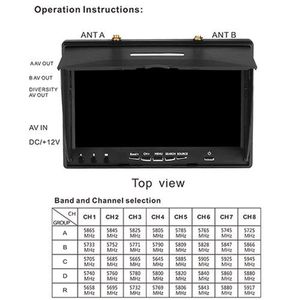 จอภาพดิเวอร์ซิตี้ 5.8G 40 ช่องสัญญาณ ขนาด 7 นิ้ว (แบตเตอรี่ในตัว) LCD5802D พร้อม DVR - Product Image 3