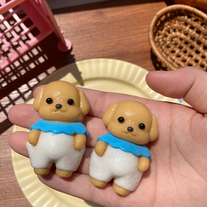 <b>Cute</b> Butter <b>Bear</b> Fidget Toy Lovely Silicone Material Squeeze Toy with Plush Features - Product Image 1