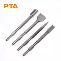 17mm A/F Hex Shank Marteau Électrique Ciseau Bêche Creux Gouge Rainure Large Pointe Plate Ciseau pour Disjoncteur