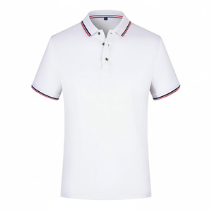 Camiseta de polo grande para hombre de alta calidad, camiseta de golf en blanco con logotipo personalizado, tela tejida con patrón sólido impreso - Product Image 1