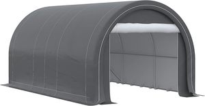 Heavy Duty 10 'x 16' Portable <span class=keywords><strong>Garage</strong></span> Stockage Tente Beige Anti-UV PE Auvent Couverture En Acier De Voiture Parking Vélo Abri <span class=keywords><strong>Jardin</strong></span> Direct - Product Image 2