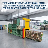 Presse à balles hydraulique horizontale pour déchets, compacteur de cartons en plastique et textiles pour station de tri des déchets plastiques