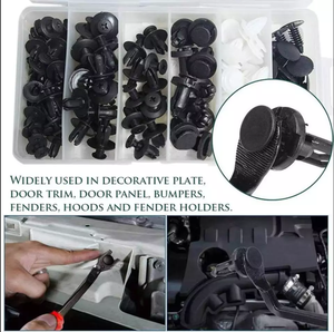 100 Stück Auto Kunststoff Auto Push Retainer Tür verkleidung Verkleidung clips & Karosserie befestigungen Sortiment Kotflügel Niet Stoßstange Kit Set - Product Image 4