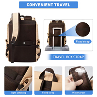 Ransel Perjalanan Unisex Tahan Lama dan Pintar - Ransel Laptop Anti Air dengan Port USB Anti Maling Kapasitas 22L Bahan Polyester untuk Bisnis dan Perjalanan