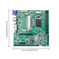 Motherboard Intel MINI ATX 1508 Baru Mendukung CPU Generasi ke-10 LGA1200 Memori DDR4 64GB Kanal Ganda untuk Penggunaan Server/Industri