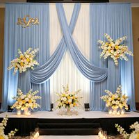 Telón de Fondo para Escenario de Boda, Personalizado, Color Crema, Cortinas de Tela Elástica 3D para Decoración de Ceremonias, Recepciones y Eventos