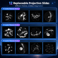 Projecteur d'étoiles USB Galaxy avec plusieurs diapositives de projection à 360° °   Lampe LED flexible à effet ciel étoilé pour la décoration de la maison, les fêtes et comme cadeau