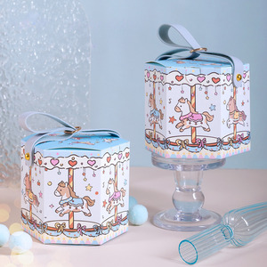 Simpatico Pony Rotante a Cartone Animato, Regalo di Compleanno per Bambini, Scatola Regalo <span class=keywords><strong>Sorpresa</strong></span> Portatile - Product Image 5