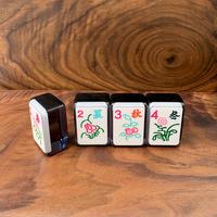 Nouvel ensemble de mahjong américain XCL en acrylique gris transparent, design intégré, 160 pièces, tuiles de mahjong premium anti-déformation pour jeu à domicile