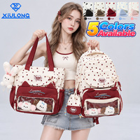 Sac à dos décontracté pour adolescentes, ensemble de 2 pièces, grande capacité, imprimé étoiles, transparent, esthétique, mignon, directement de l'usine