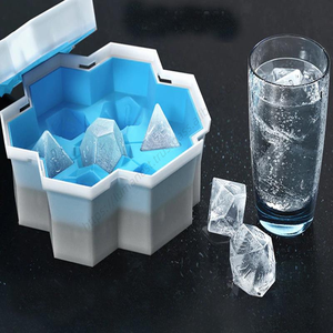 แม่พิมพ์ลูกเต๋าโพลีเฮดรัล 7 หน้าทรงลูกบาศก์ รุ่น DD1646 สำหรับขายส่ง กล่องแบบซ้อนได้ ใช้สำหรับทำน้ำแข็งสำหรับแช่แข็ง ค็อกเทล และเครื่องดื่ม - Product Image 3