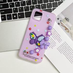 Baili เคสโทรศัพท์ประดับมุกผีเสื้อแบบ2-in-1ลายถั่วเยลลี่หลากสีสำหรับ Redmi K80 Pro/A3/15C - Product Image 3