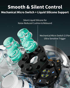 Aolion K20 para Switch Pro/Lite, Joystick Inalámbrico/Alámbrico, Botón Turbo, Sensor de Movimiento, Activación con un Clic, Doble Hall Lineal - Product Image 4