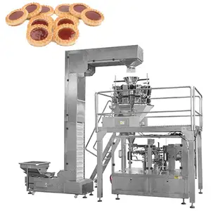 Figura multihead balança batatas fritas embalagem que faz a máquina