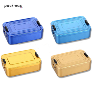 Aluminum Alloy <b>Kids</b> Bento <b>Box</b>, Student Lunch Container, Food-Grade Outdoor Picnic <b>Storage</b> <b>Box</b>, Wholesale - Product Image 1