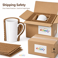 Kit de peinture pour tasses en céramique personnalisées, vente en gros, tasses à café DIY, sans danger pour les aliments, étanches, compatibles lave-vaisselle, intérieur coloré, poignée personnalisable