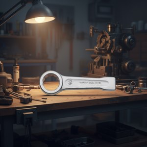 ประแจวงแหวนเหล็กวาเนเดียม 46 มม. แบบยาวพิเศษสำหรับซ่อมเครื่องจักรกล - Product Image 3