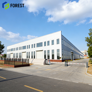 Bâtiment d'entrepôt industriel à ossature métallique orienté e-commerce avec système d'extinction d'incendie, compatible ISO9001 pour usine - Product Image 1