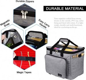 Free sample Folding Waterproof Large Capacity <b>Crochet</b> Tote Carrying <b>Bag</b> Travel Yarn Knitting <b>Storage</b> <b>Bag</b> - Product Image 5