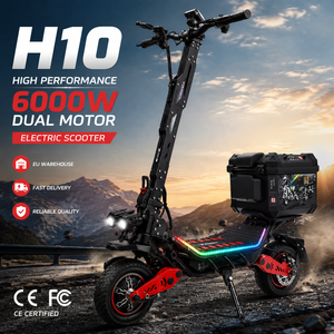 สกู๊ตเตอร์ไฟฟ้า Freeboy EU Warehouse H10 มอเตอร์คู่ ความเร็วสูงสุด 46 ไมล์ต่อชั่วโมง ประสิทธิภาพสูง สำหรับผู้ใหญ่ 60V 28Ah รุ่น Heavy Duty TS-H10 ล้อลมคู่ขนาด 12 นิ้ว - Product Image 1