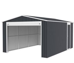 11x14.7ft <span class=keywords><strong>Garage</strong></span> métallique de qualité avec porte roulante en aluminium <span class=keywords><strong>Garage</strong></span> <span class=keywords><strong>moto</strong></span> et voiture Bâtiment de <span class=keywords><strong>jardin</strong></span> en métal - Product Image 2