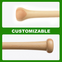 Bâton de baseball en bois composite YumuQ personnalisé avec corps en érable et noyau en peuplier, pour entraînement au frappeur et au lanceur (fungo)