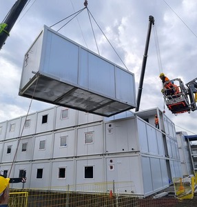 Unité de conteneur préfabriqué modulaire mobile standard de 20 pieds et 40 pieds pour appartement, abri pour réfugiés et logement d'urgence en cas de catastrophe - Product Image 4