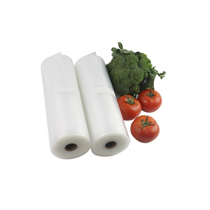 2020 Food Grade PE Rolls Bags Supplier Embossed Plastic Vacuum Food Sealer Rolls bag 28x500cm