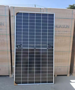 Trina 550W 1000W 700W untuk Panel surya bingkai hitam kaca ganda 210mm untuk setengah sel 23.8% efisiensi ETL TUV CE - Product Image 1