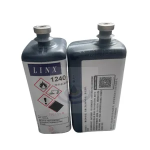 Linx mürekkep 1240 500ml siyah mürekkep orijinal Linx 8800 8900 mürekkep püskürtmeli yazıcı sarf için RFID etiketi ile
