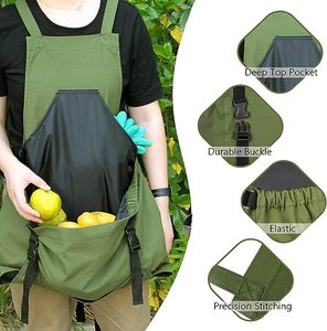 Free Sample <b>Garden</b> <b>Apron</b> Large Fruit Picking Bag Heavy Duty Oxford Cloth Kitchen Harvest Bag - Product Image 2